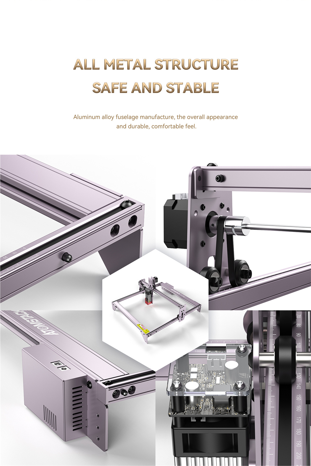 Uumlberholte-ATOMSTACK-A5-PRO-40W-Lasergraviermaschine-mit-55W-optischer-Leistung410x400mm-Flaumlche-2023870-22